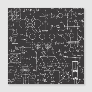 Wissenschaftliche Formeln: Chalkboard-Berechnungsm Magnetkarte