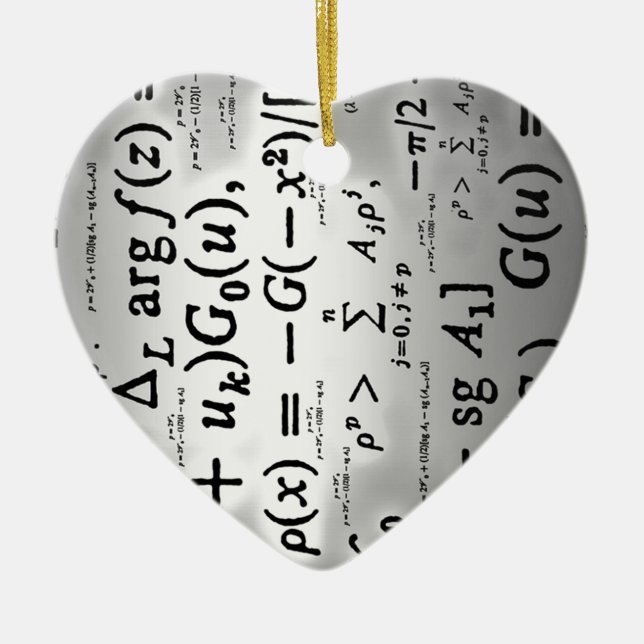 Wissenschaftliche Formeln Keramik Ornament (Vorne)