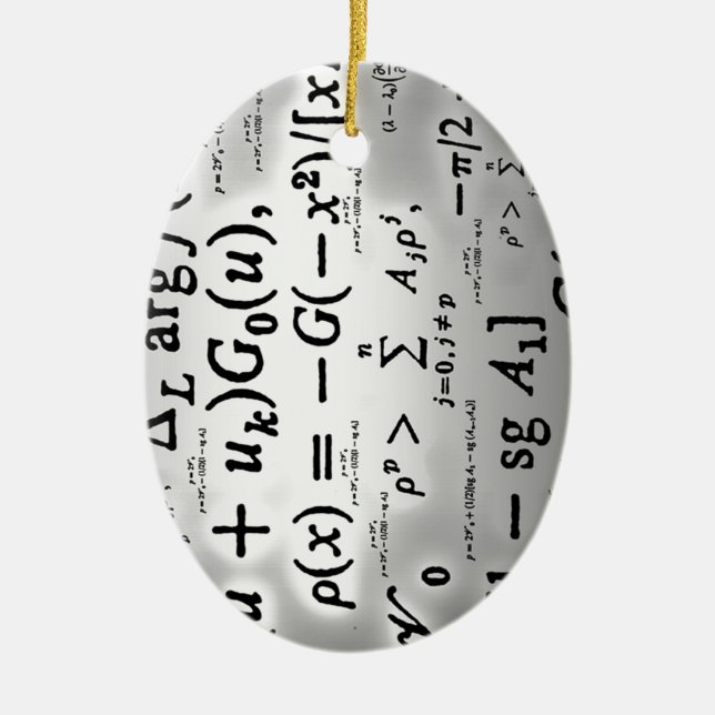 Wissenschaftliche Formeln Keramik Ornament (Vorne)