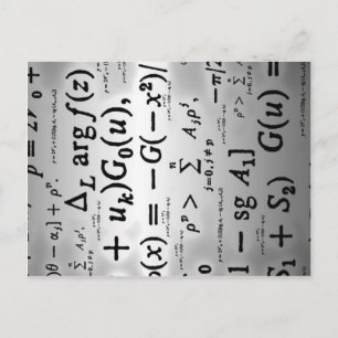 Wissenschaftliche Formeln Postkarte