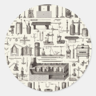Wissenschaftliche Instrumente Runder Aufkleber