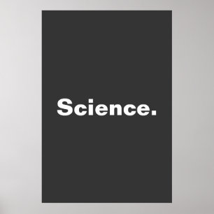 Wissenschaftliche Konzeption eines Wortes Minimali Poster