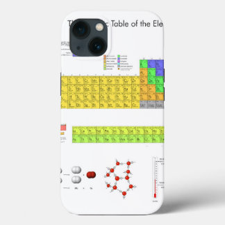 Wissenschaftliche Periodische Tabelle der Elemente iPhone 13 Hülle
