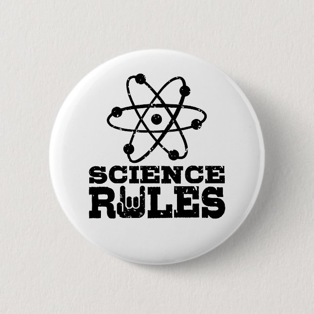 Wissenschaftliche Regeln Button (Vorderseite)