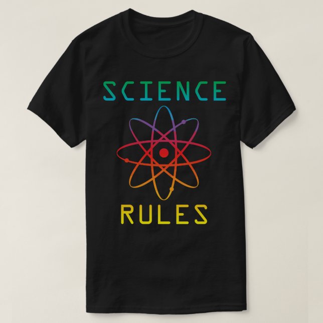 Wissenschaftliche Regeln T-Shirt (Design vorne)