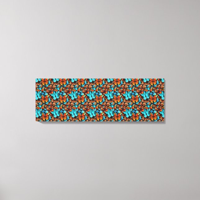 Wissenschaftliche Schmetterlingsbeispiele Leinwand (Vorderseite)