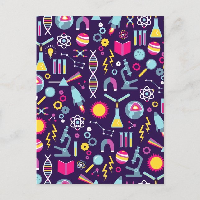 Wissenschaftliche Studien Postkarte (Vorderseite)