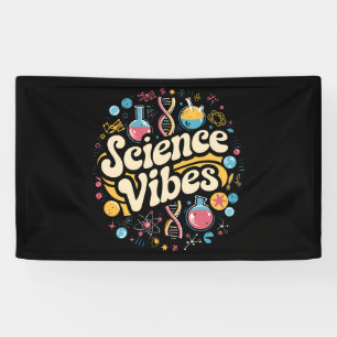 Wissenschaftliche Vibes Groovy Erster Tag zurück z Banner