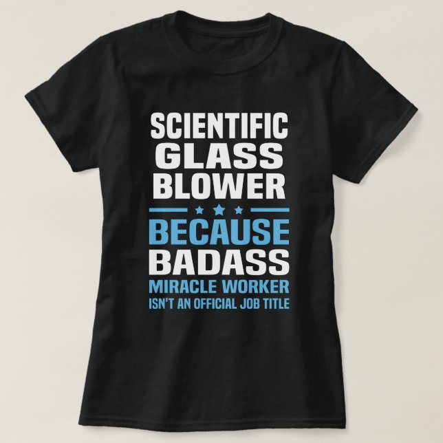 Wissenschaftlicher Glasbläser T-Shirt (Design vorne)