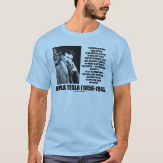 Wissenschaftlicher Mann Nikola Teslas zielt nicht T-Shirt