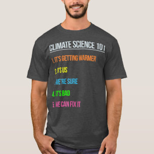 Wissenschaftlicher März des Earth Day Climate Chan T-Shirt