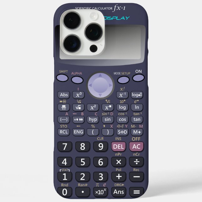 Wissenschaftlicher Rechner Case-Mate iPhone Hülle (Rückseite)