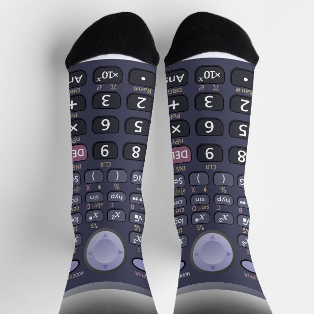 Wissenschaftlicher Rechner Socken (Oben)