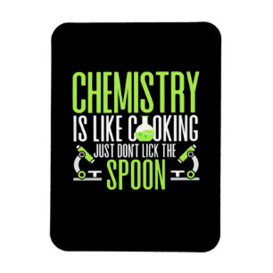 Wissenschaftliches Geschenk Chemie ist wie Koche Magnet
