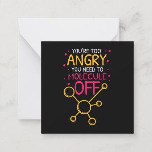 Wissenschaftliches Geschenk Chemie Sie sind zu w Mitteilungskarte