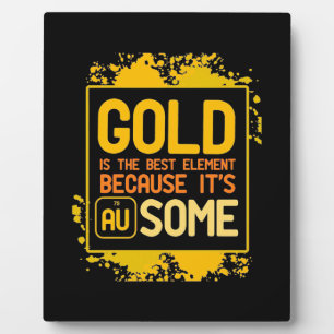 Wissenschaftliches Geschenk   Gold ist das beste E Fotoplatte
