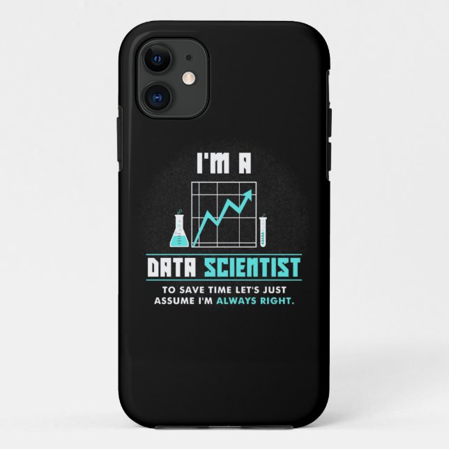 Wissenschaftliches Geschenk | Ich bin Datenwissens Case-Mate iPhone Hülle (Rückseite)