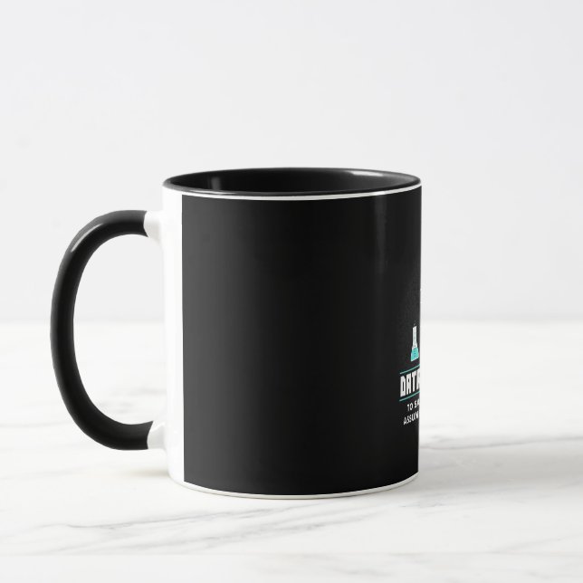 Wissenschaftliches Geschenk | Ich bin Datenwissens Tasse (Links)