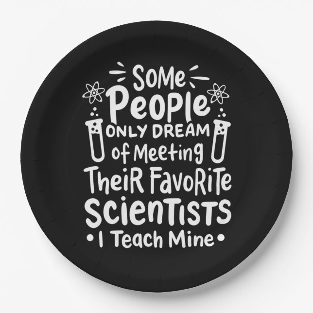 Wissenschaftliches Geschenk | Ich unterrichte Lieb Pappteller (Vorderseite)