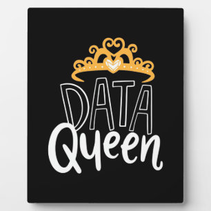 Wissenschaftliches Geschenk Proud Data Queen Fotoplatte