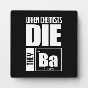 Wissenschaftliches Geschenk Schöne Chemie Fotoplatte