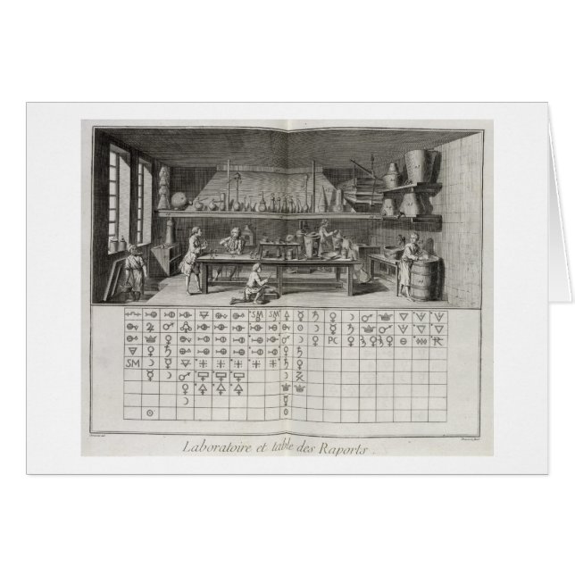 Wissenschaftliches Labor und Tabelle der chemische (Vorderseite (Horizontal))