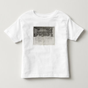 Wissenschaftliches Labor und Tabelle der Kleinkind T-shirt