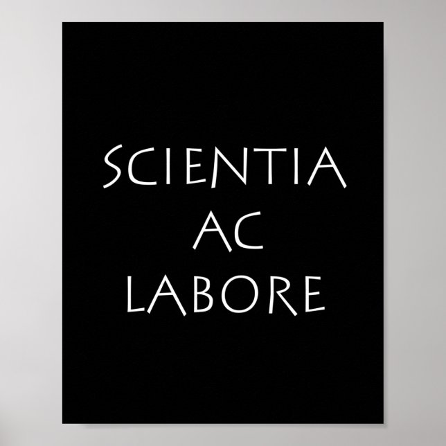 Wissenschaftliches Laboratorium Poster (Vorne)