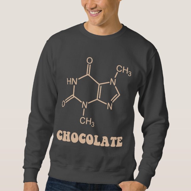 Wissenschaftliches Schokoladenelement Theobrominmo Sweatshirt (Vorderseite)