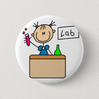Wissenschafts-Labrador-Knopf Button