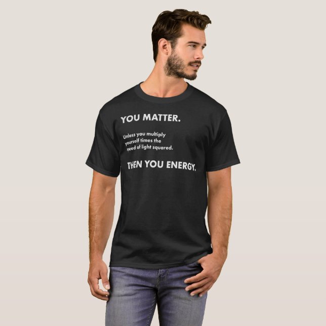 Wissenschafts-Nerd sind Sie Sie T-Shirt (Vorne ganz)