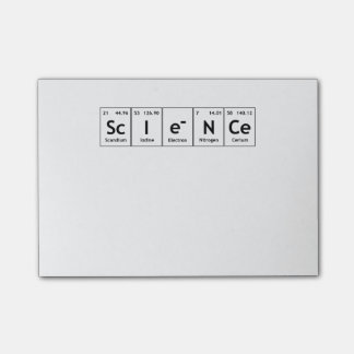 Wissenschafts-Periodensystem-Element-Wort-Chemie Post-it Klebezettel