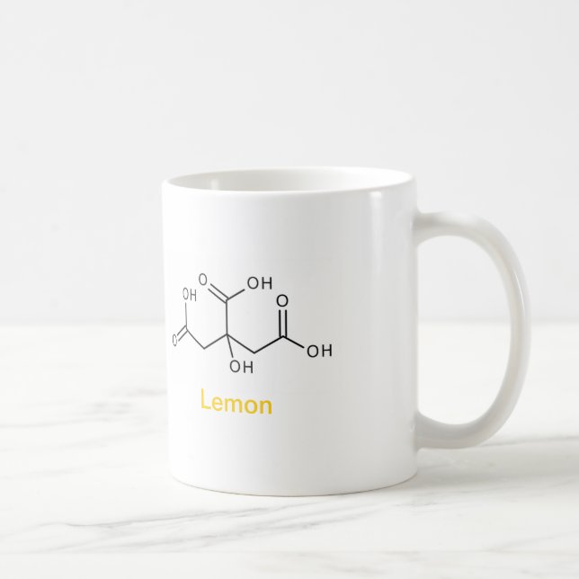 Wissenschafts-Tee und Zitronen-Tasse Kaffeetasse (Rechts)