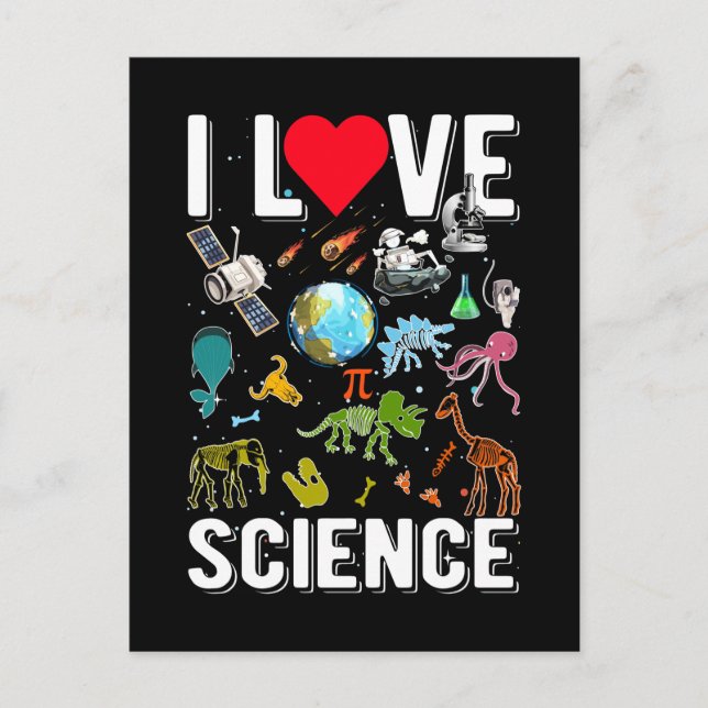 Wissenschaftsastrologie Mathematik Physik Chemie B Postkarte (Vorderseite)