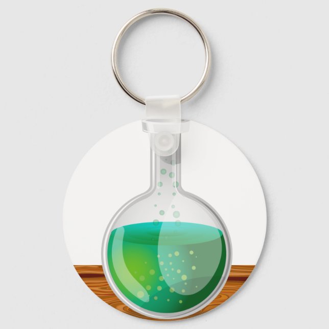 Wissenschaftsflasche Schlüsselanhänger (Vorderseite)
