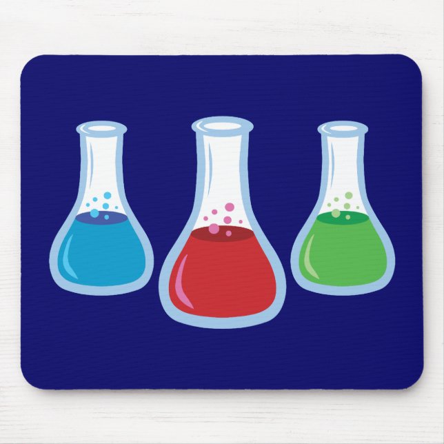 Wissenschaftsflaschen Mousepad (Vorne)