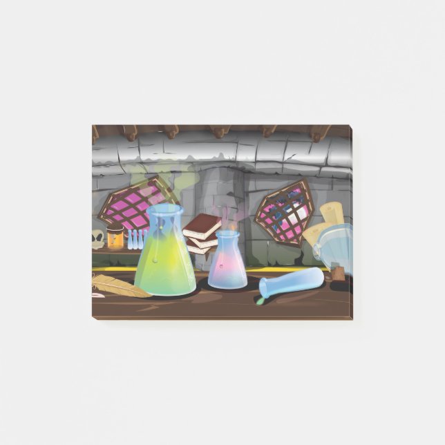 Wissenschaftslabor Post-it Klebezettel (Vorderseite)