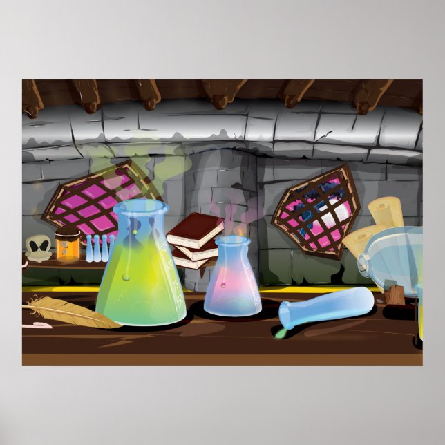 Wissenschaftslabor Poster (Vorne)