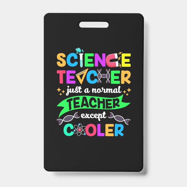 Wissenschaftslehrer Cool Ausweis (Vorderseite)