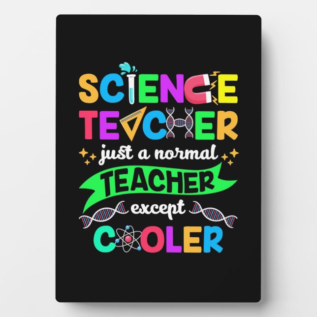 Wissenschaftslehrer Cool Fotoplatte (Vorderseite)