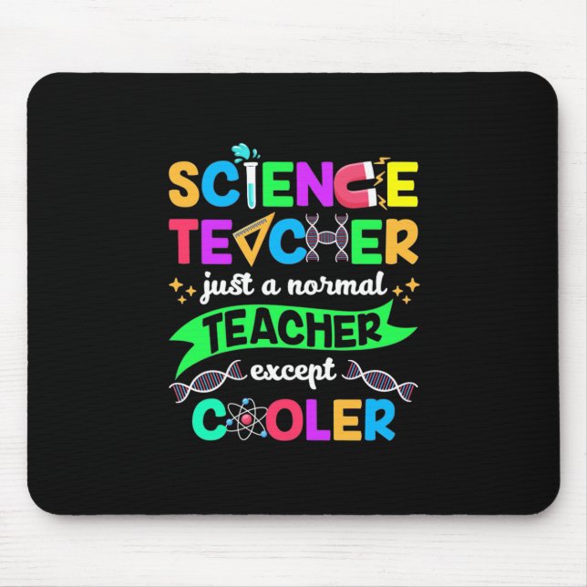 Wissenschaftslehrer Cool Mousepad (Vorne)