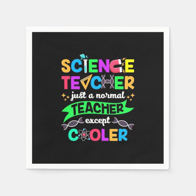 Wissenschaftslehrer Cool Serviette (Vorderseite)