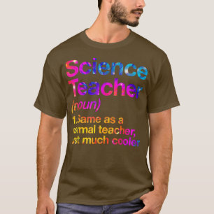 Wissenschaftslehrer definiert erste Gefärbte Krawa T-Shirt