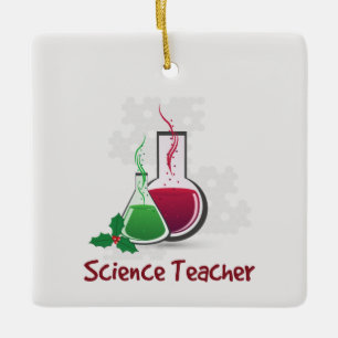 Wissenschaftslehrer, Experimente frohe Weihnachten Keramikornament