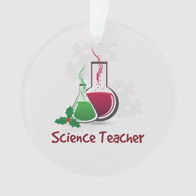 Wissenschaftslehrer, Experimente frohe Weihnachten Ornament (Vorderseite)