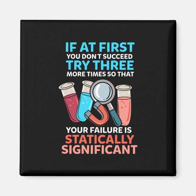 Wissenschaftslehrer Funny Science Magnet (Vorne)