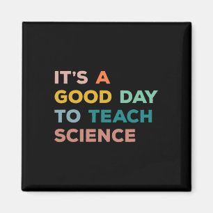 Wissenschaftslehrer gibt ihm einen guten Tag, um d Magnet