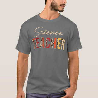 Wissenschaftslehrer Leopard Herbst Herbstliebhaber T-Shirt