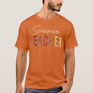 Wissenschaftslehrer Leopard Herbst Herbstliebhaber T-Shirt