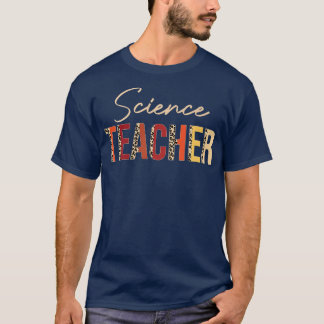 Wissenschaftslehrer Leopard Herbst Herbstliebhaber T-Shirt